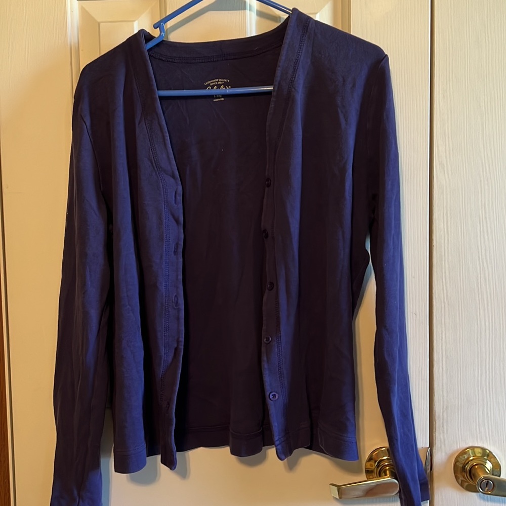 Blue cardigan
